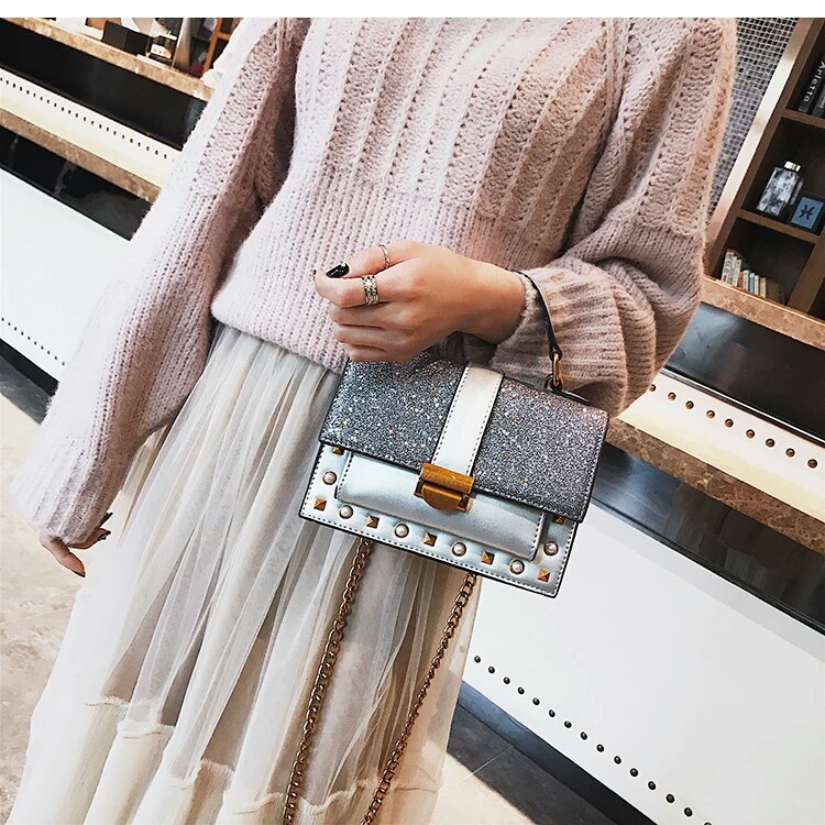 Túi Xách Bling Bling- Xám