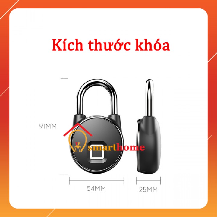 Ổ Khóa Bấm Vân Tay Bluetooth Tuya Anytek