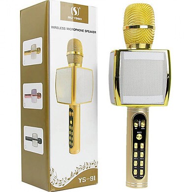 - Micro Karaoke Bluetooth YS-91 Hát Karaoke Cực Bắt Giọng, Loa Bass Siêu Hay, Âm Thanh Lớn, Pin Trâu