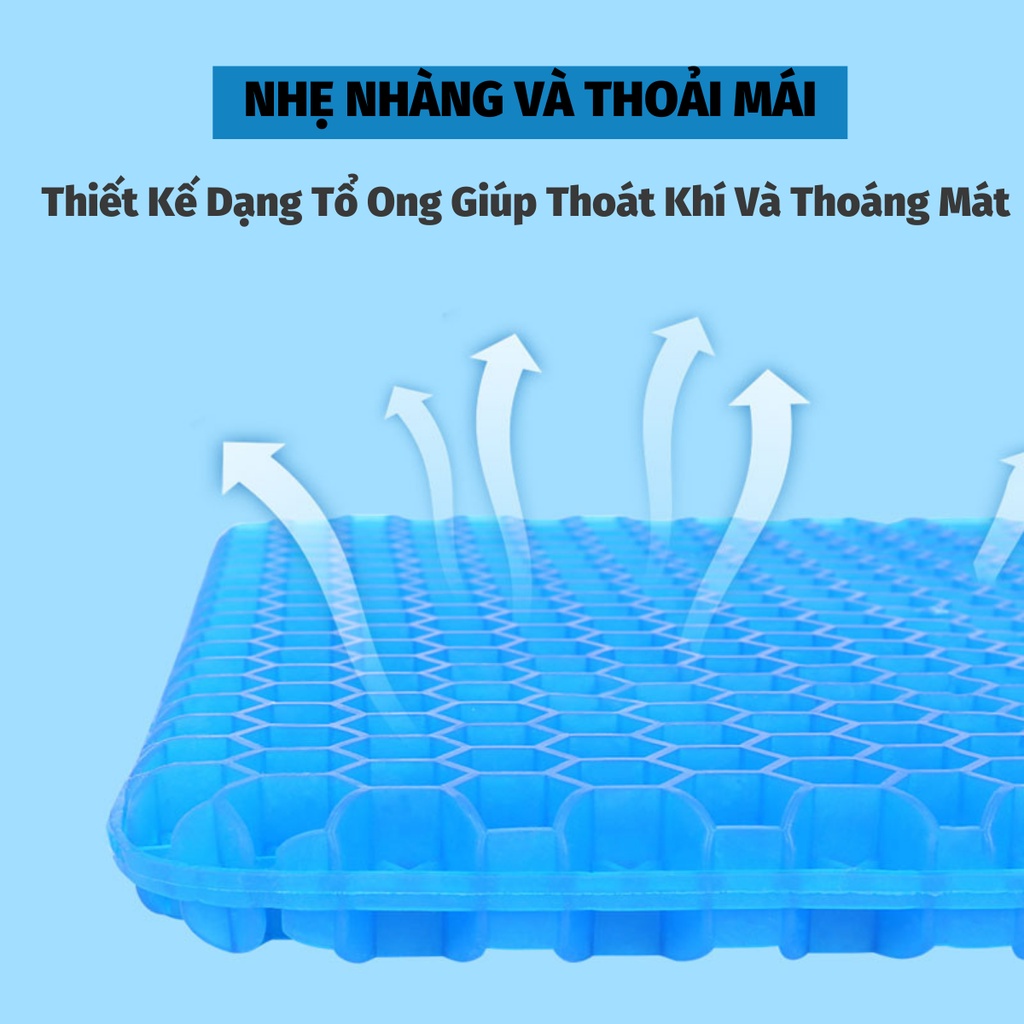 Đệm Ngồi Nệm Lót Ghế 3D Thoáng Khí Chống Đau Mỏi Lưng Khi Làm Việc NOBITA OFFICIAL