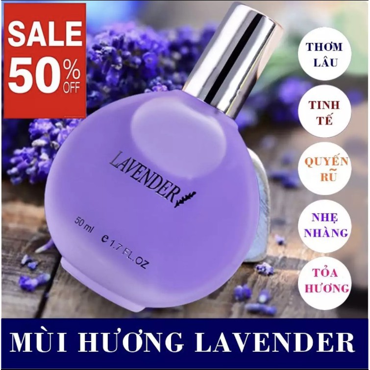 Nước Hoa Nữ Mùi Thơm Levender Quyến Rũ Không Thể Bỏ Lỡ, Hương Thoang Thoảng Dịu Nhẹ Tự Nhiên, Thể Tích 50ml | BigBuy360 - bigbuy360.vn