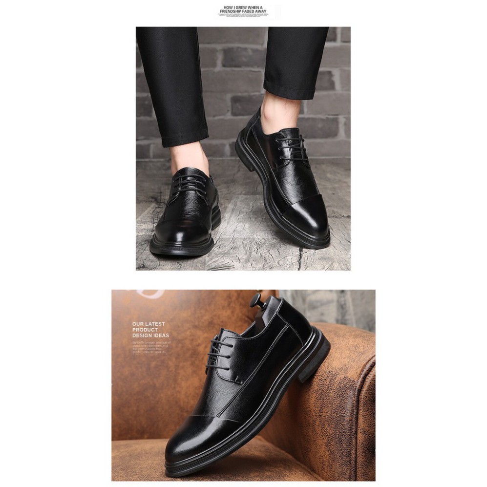 Freeship  Giày da nam tăng chiều cao 5cm SANG TRỌNG, ĐẲNG CẤP