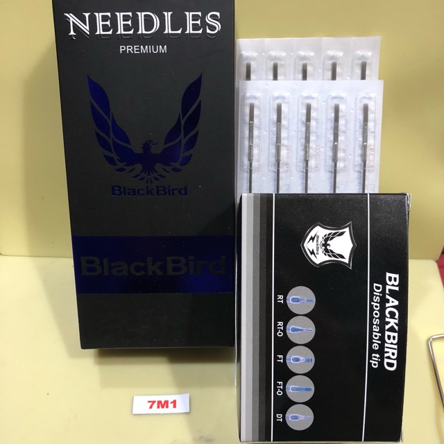 50 kim 7M1 kèm ngòi nhựa dẫn kim,kim ngang đánh bóng