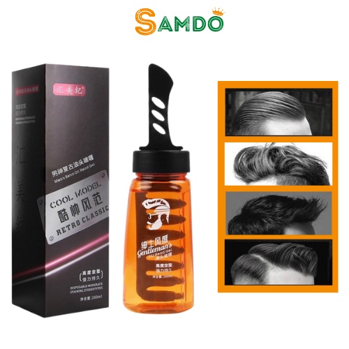 [Hcm]Gel Tạo Kiểu Tóc Kèm Lược Cool Model Retro Oil Head Gel 260Ml - Gel Vuốt Tóc Thế Hệ Mới