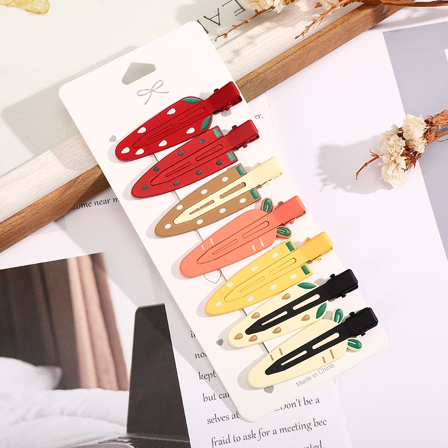 Kẹp tóc họa tiết dâu tây hoạt hình dễ thương dành cho nữ