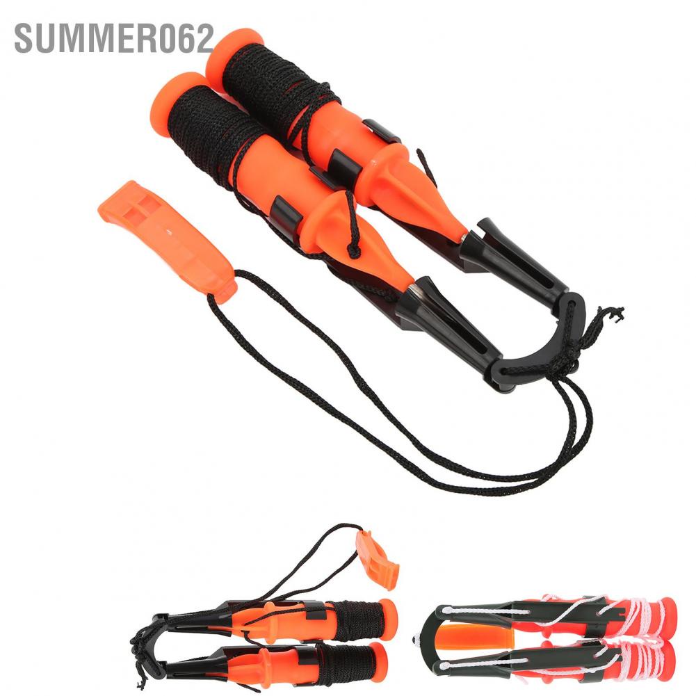 Summer062 2Pcs Winter Ice Picks Fishing Safety with Emergency Whistle Tackle Tool