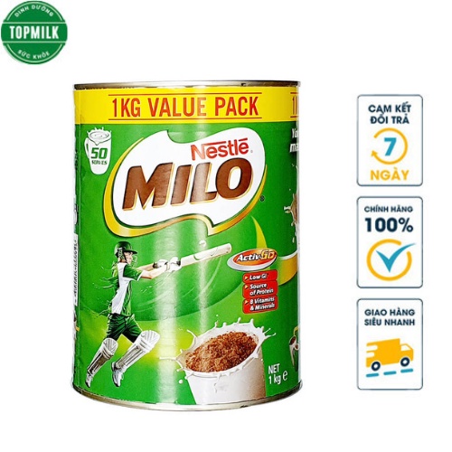 Sữa bột Milo Úc hộp 1kg