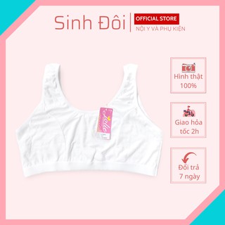 Áo lá học sinh cotton 2 dây bản không mút đệm SD8005 cho bé gái mới lớn