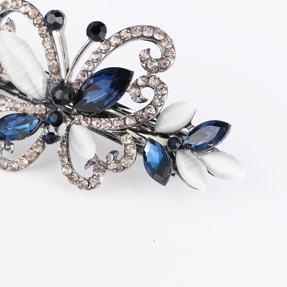 BUTTERFLY Kẹp Tóc Hình Bướm Đính Đá Thời Trang Cho Nữ