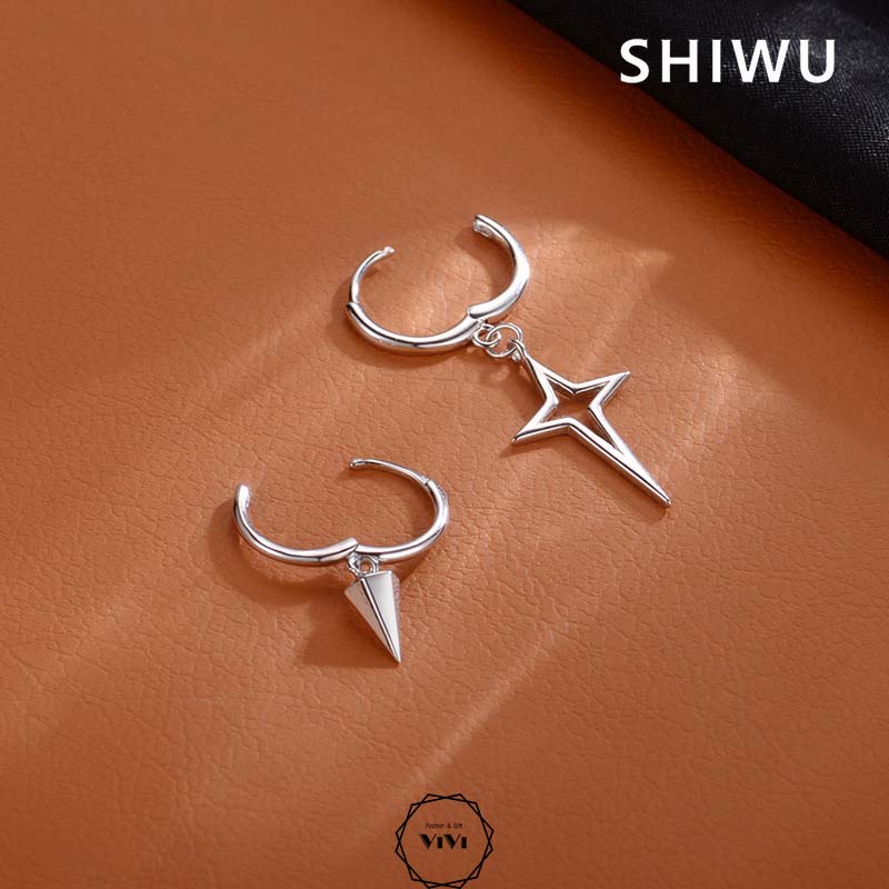 Bông tai nam nữ bất đối xứng Orini – khuyên tai ViVi_Gift