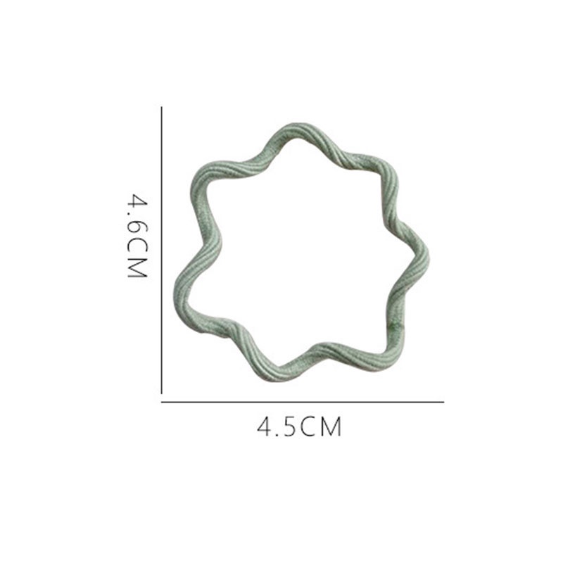 Set 4 dây cột tóc co giãn màu trơn đơn giản xinh xắn cho nữ