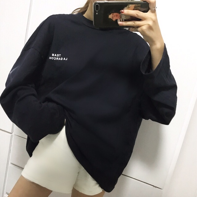 [Mã 11FASHIONSALE1 giảm 10K đơn 50K] ÁO THUN TAY DÀI OVERSIZE FORM RỘNG CÁ TÍNH HÌNH THẬT UP Ở CUỐI | BigBuy360 - bigbuy360.vn