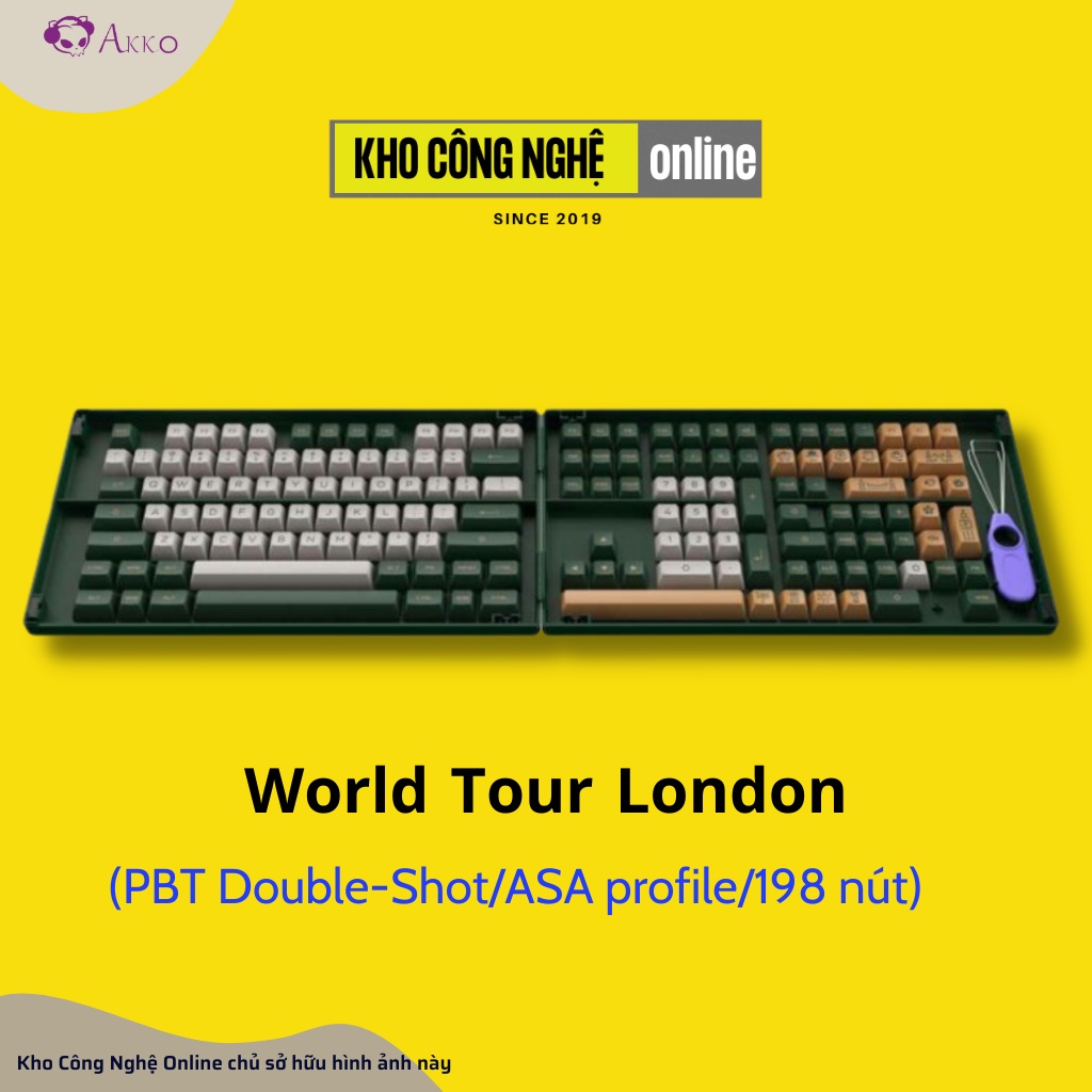 Akko keycap cho phím cơ – World Tour London