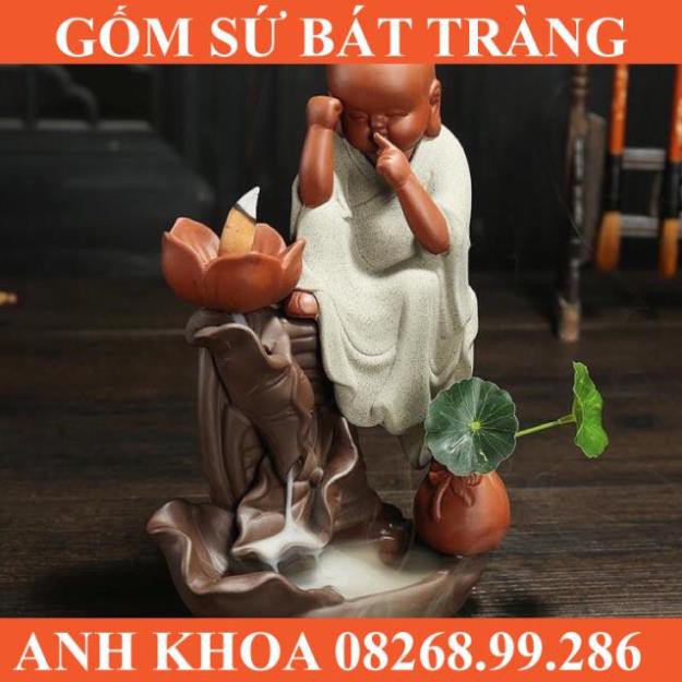 Thác khói Tam Không - Gốm sứ Bát Tràng Anh Khoa