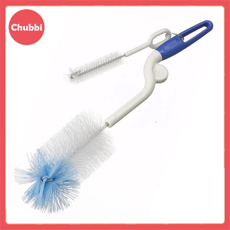 Cây Súc Rửa Bình Sữa Và Núm Vú Pigeon - Tay Xoay Hai Chiều/Một Chiều