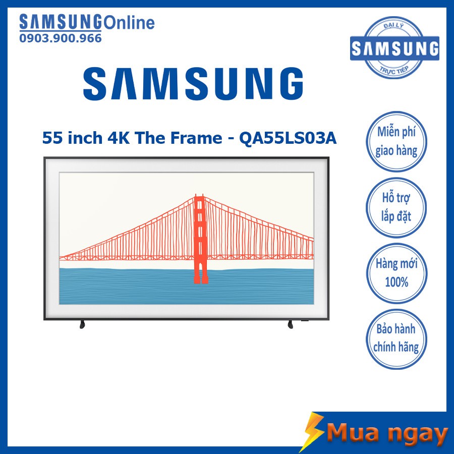 Smart TV Samsung 4K The Frame 55 inch QA55LS03A - Bảo hành 2 năm chính hãng