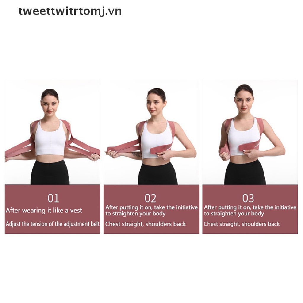 Đai Đeo Hỗ Trợ Điều Chỉnh Tư Thế Lưng Đàn Hồi Cho Nữ