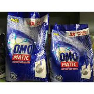 Bột Giặt OMO Matic Cho Máy Giặt Cửa Trước Hộp 3Kg (màu xanh)