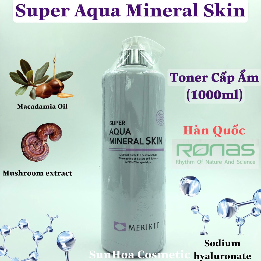 Tẩy Trang Dưỡng Ẩm-Super Moisture Cleansing-Merikit Hàn Quốc(1000ml)