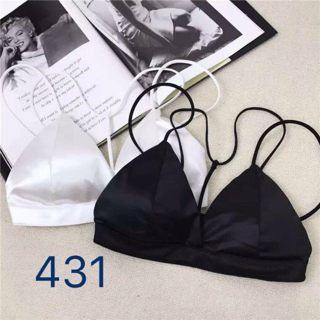 Bra satin dây chữ Y sành điệu