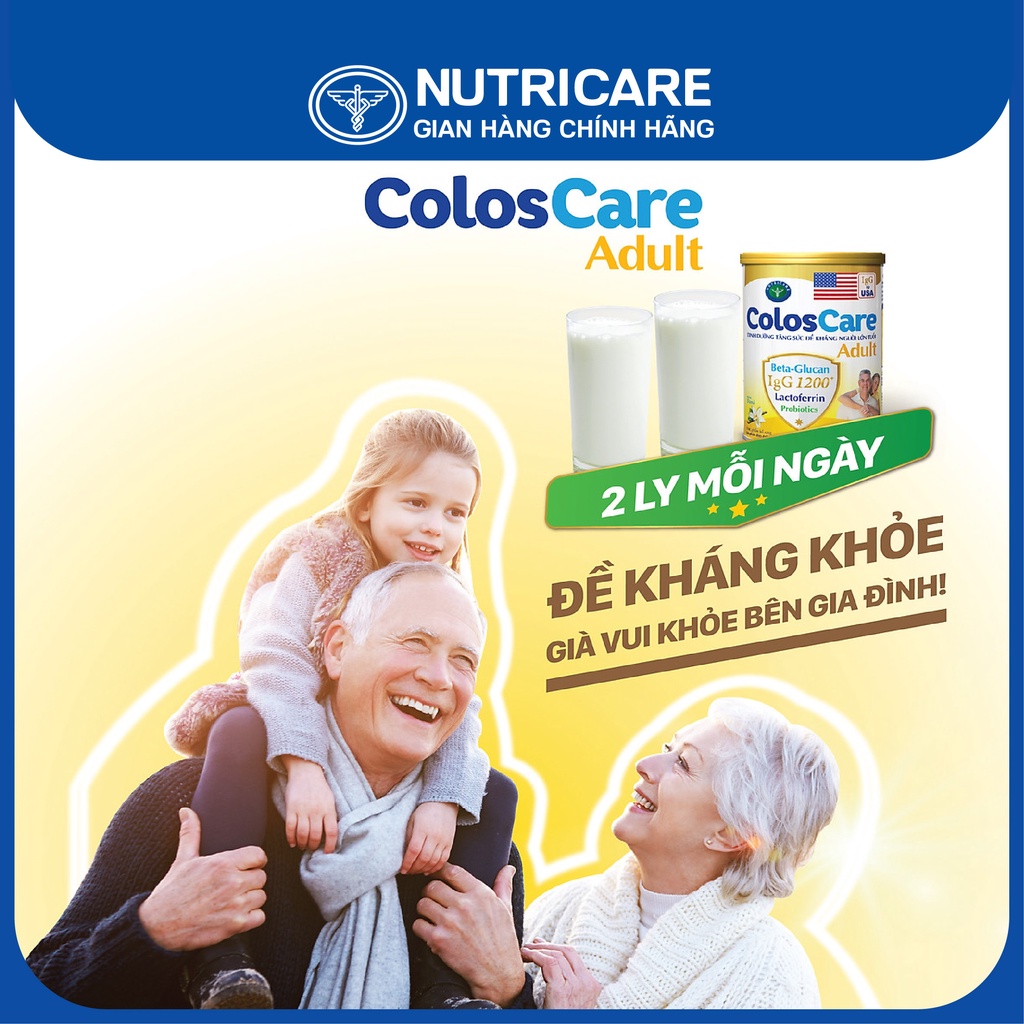 Sữa bột Nutricare ColosCare Adult cho người lớn tuổi 800g