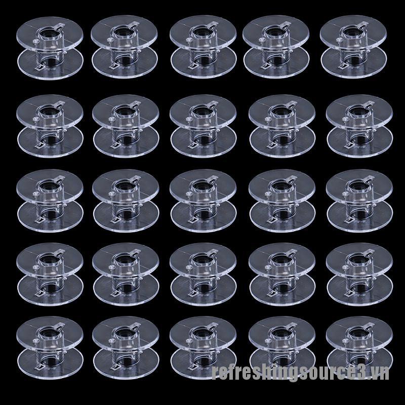 Set 10 / 50 suốt quấn chỉ bằng nhựa dùng cho may vá
