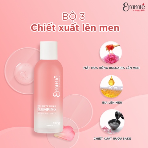 Nước Cân Bằng Da, Tẩy Tế Bào Chết Và Dưỡng Sáng Da Emmié By Happy Skin 230ml