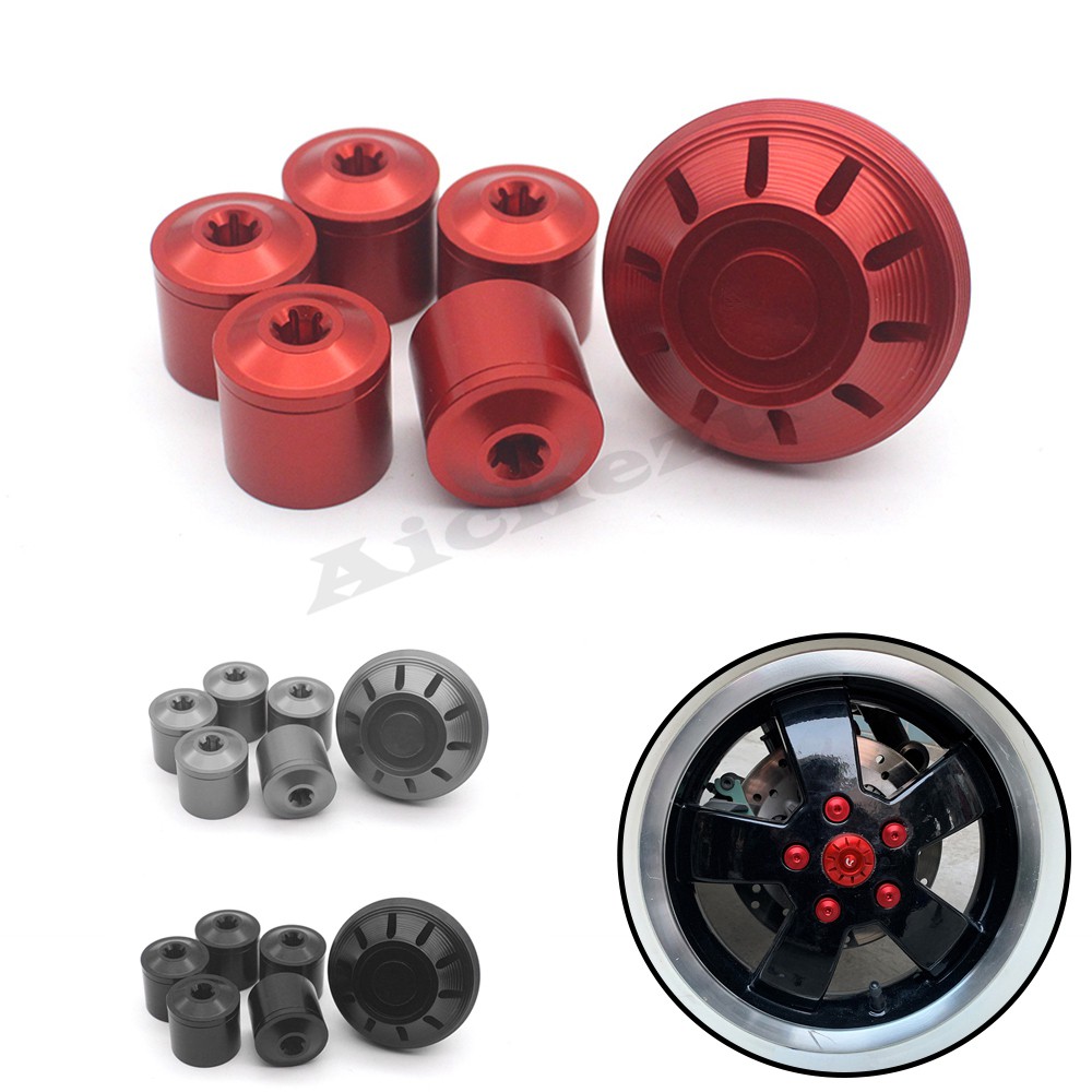 Nắp Đậy Trục Bánh Xe Bằng Nhôm CNC Chuyên Dụng Cho Piaggio Vespa GTS GTV 250 300