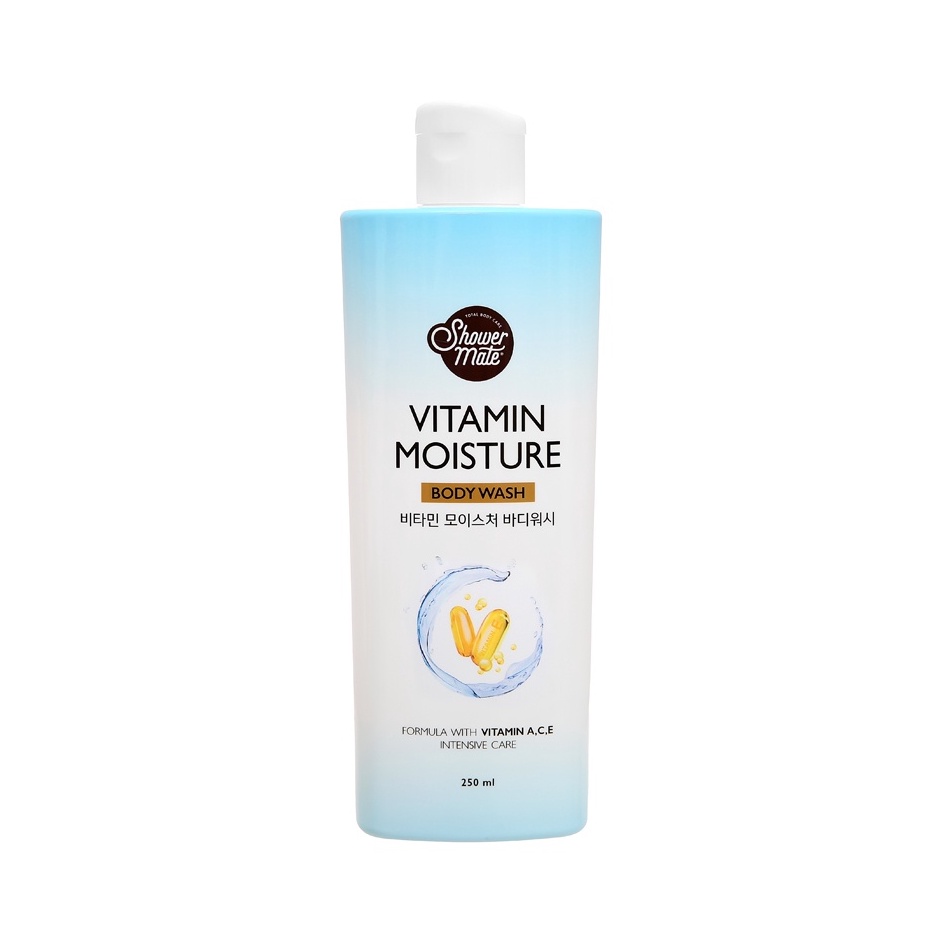 Sữa tắm dưỡng ẩm Shower Mate Hàn Quốc Vitamin Moisture chai 250ml - Hàng Chính Hãng