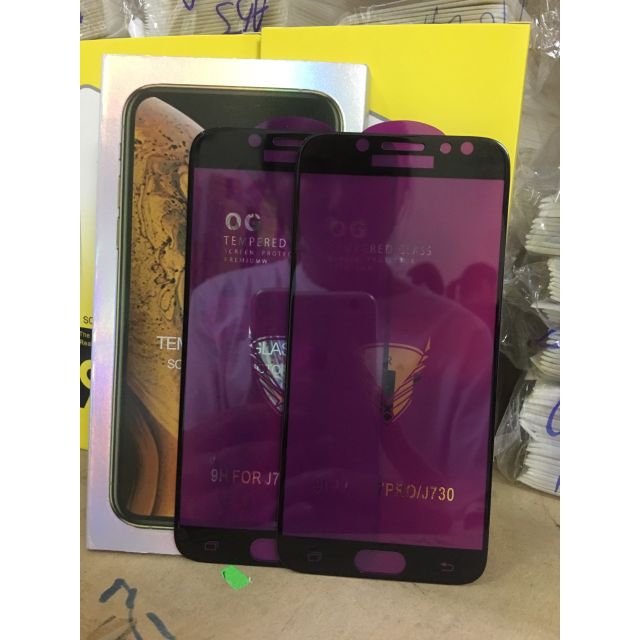 [Hot] Kính cường lực OG cho Galaxy J7 Pro/ j7 Plus Full màn hình - Bảo vệ máy siêu tốt