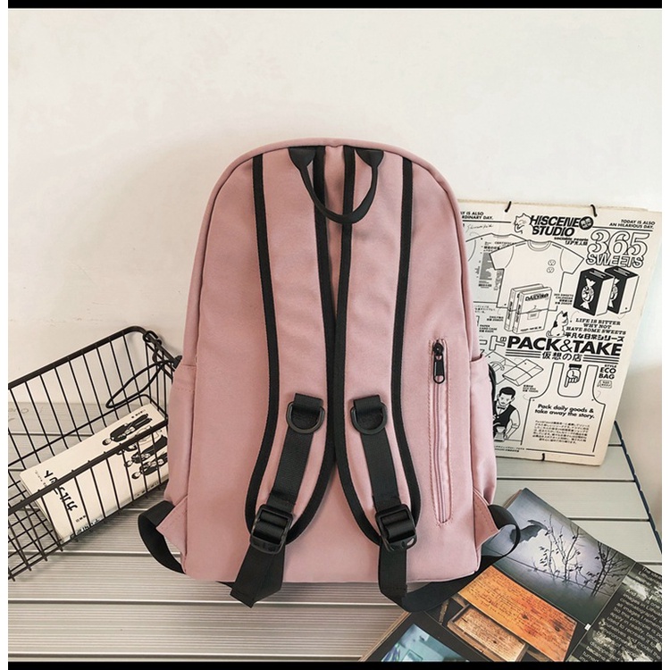 Balo ulzzang nam nữ đi học chống thấm basic BAG U MENGTU24