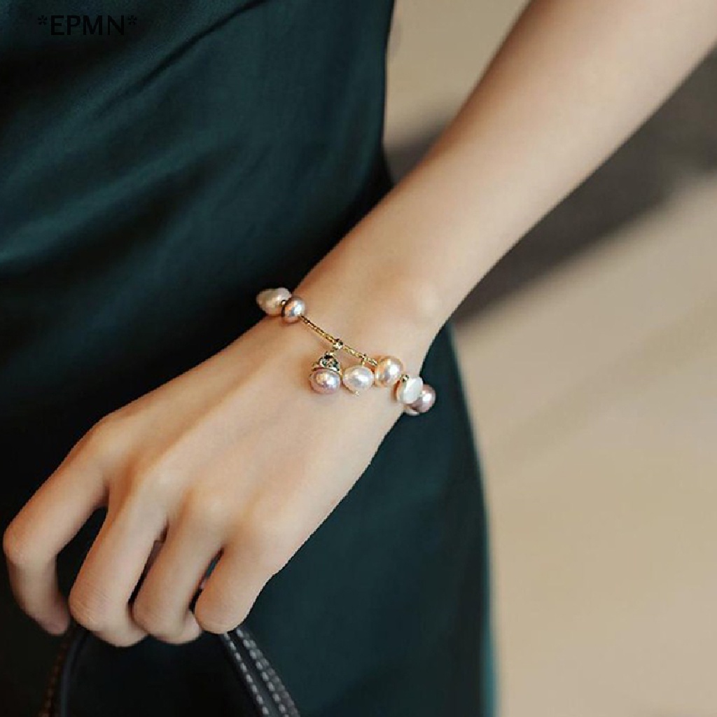 Hwetr Vòng Tay Ngọc Trai Tự Nhiên Phong Cách Baroque Cho Học Sinh