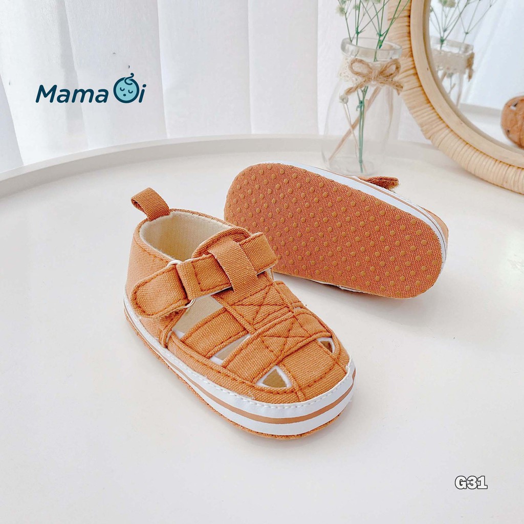 G31 Giày sandal tập đi cho bé giày bít mũi màu vàng mềm nhẹ của Mama Ơi - Thời trang cho bé