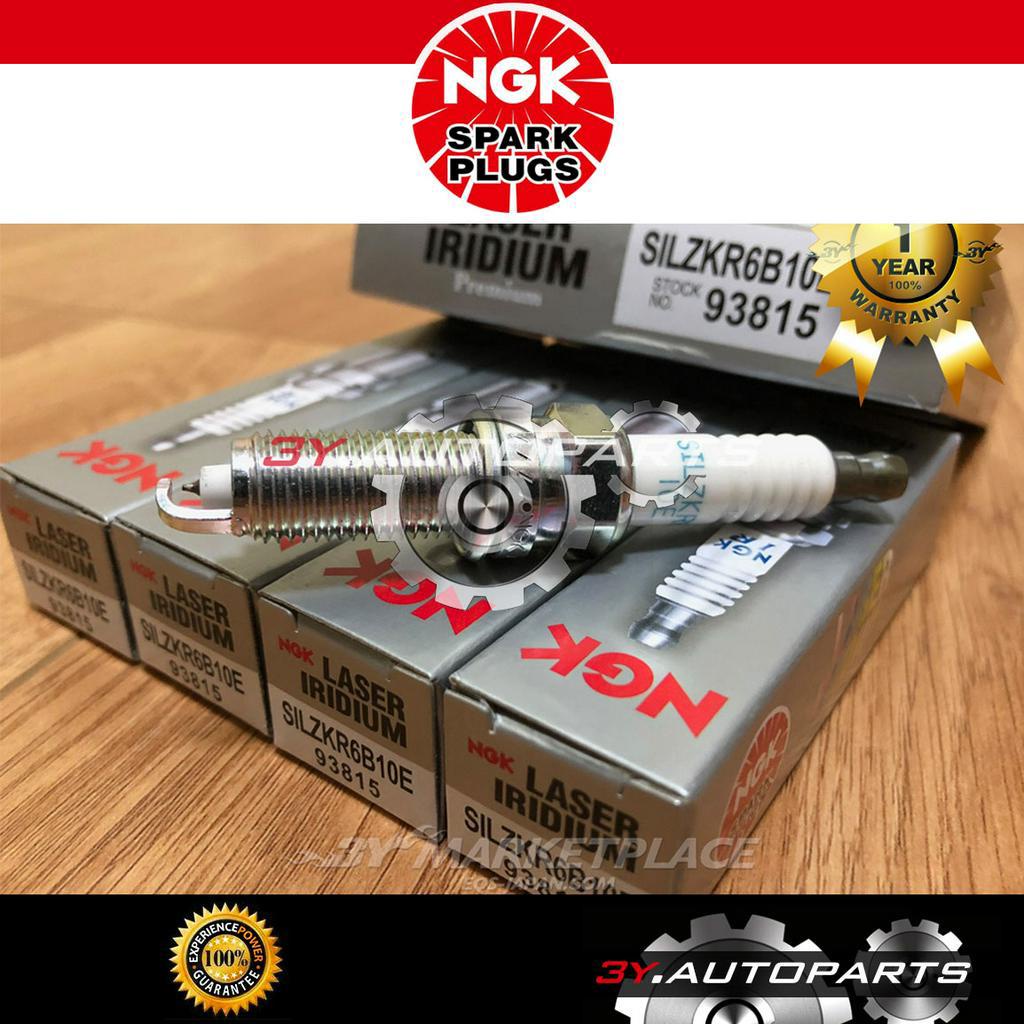 Ngk 93815 SILZKR6B10E Laser Iridium (4 cái) Bugi cho Hyundai Accent Kia Rio Soul 1.6L ZXU20HCR8 5354 18846-10060