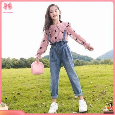 Jumpsuit Denim Thiết Kế Mới Thời Trang Mùa Xuân Thu Theo Phong Cách Hàn Quốc