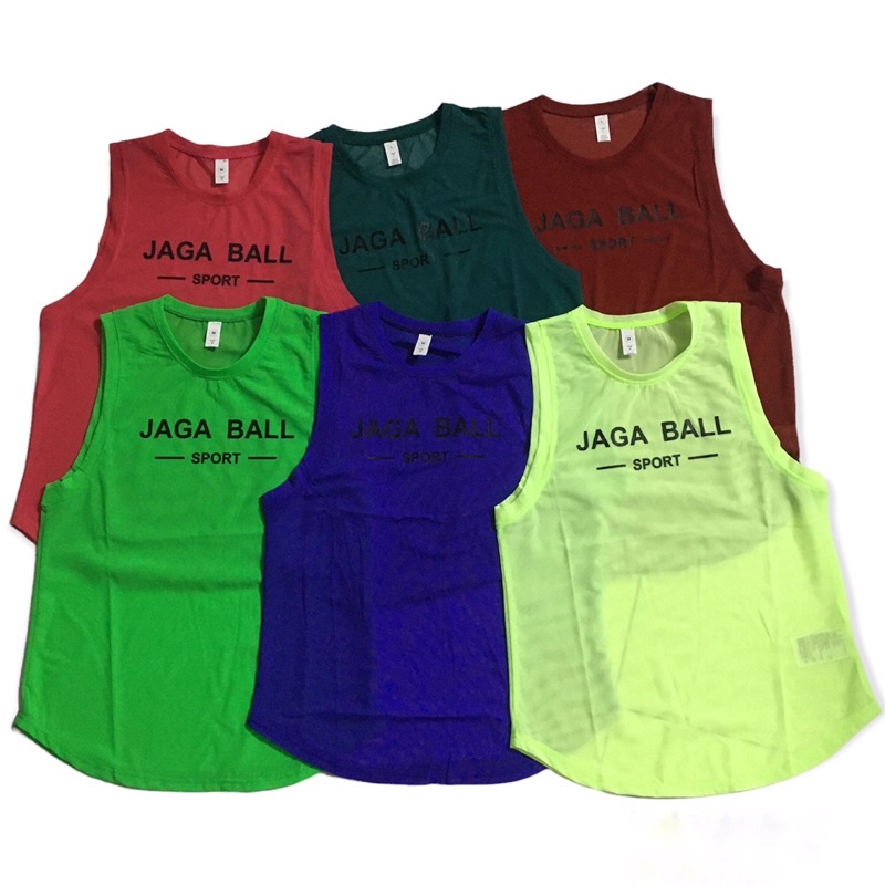 Áo tank lưới sát nách Jaga Ball thể thao tập gym yoga nữ co giãn 4 chiều