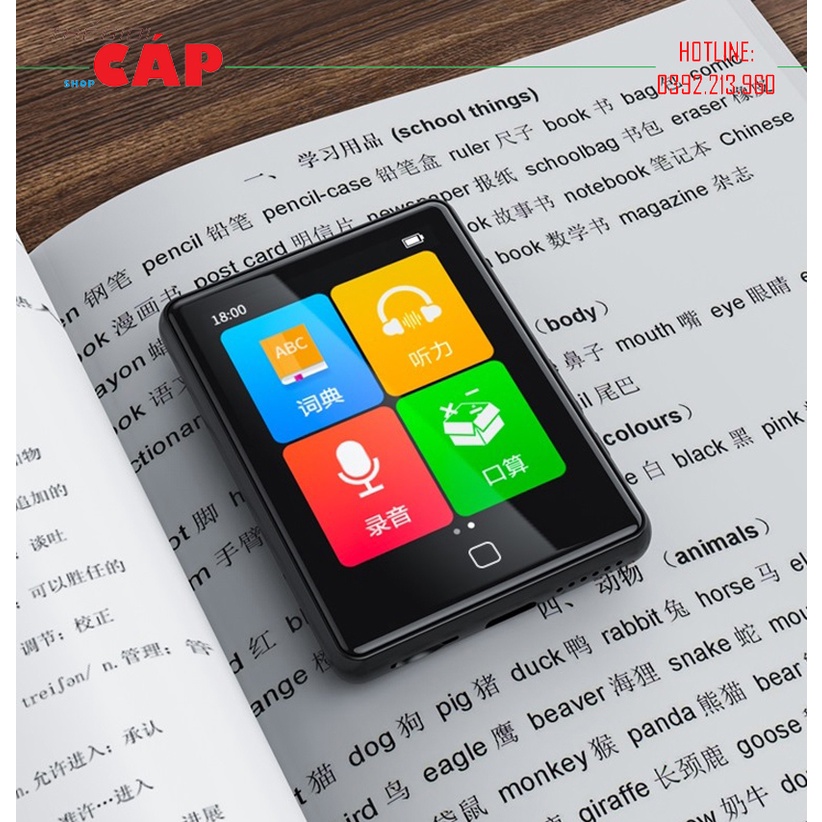Máy Nghe Nhạc MP3 Màn Hình Cảm Ứng 2.8 Inch Ruizu M20 Bộ Nhớ Trong 16GB - Hàng Chính Hãng