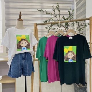 Áo phông nữ Daisy mã LD801 hình in cô gái siêu xinh xắn