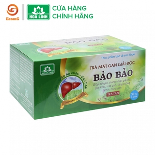 Trà giải độc gan Bảo Bảo hộp 20 túi - Thanh nhiệt , giải độc gan , hỗ trợ giải rượu bia - BB1 02