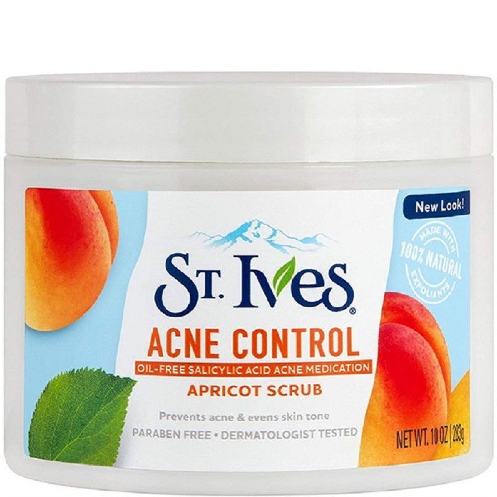 Tẩy Tế Bào Chết 283g St.Ives Hương Mơ Acne Control Chính Hãng.