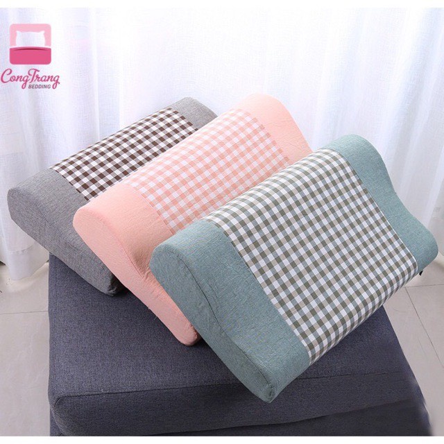 Gối Cao Su Non Cao Cấp, Gối Nằm Kích Thước 50x30cm Được Chọn Mẫu