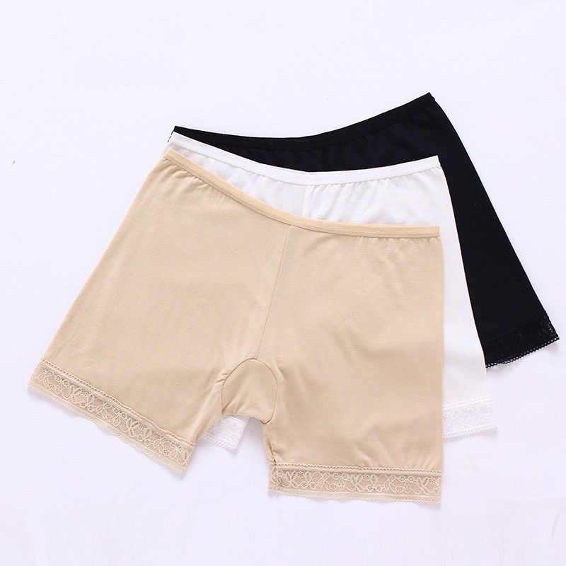 Quần đùi mặc trong váy chân ren( Khách chọn màu)