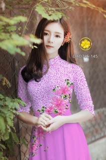 Vải Áo Dài Tằm Ý/ Lụa Nhật Hoa Chéo Eo