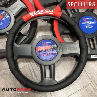 Bọc vô lăng Sparco SPC1111RS (Đen đỏ)