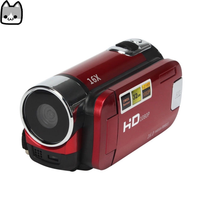 Camera Camcorders, 16MP High Definition Digital Video Camcorder 1080P 2.7 Inches TFT LCD Screen 16X