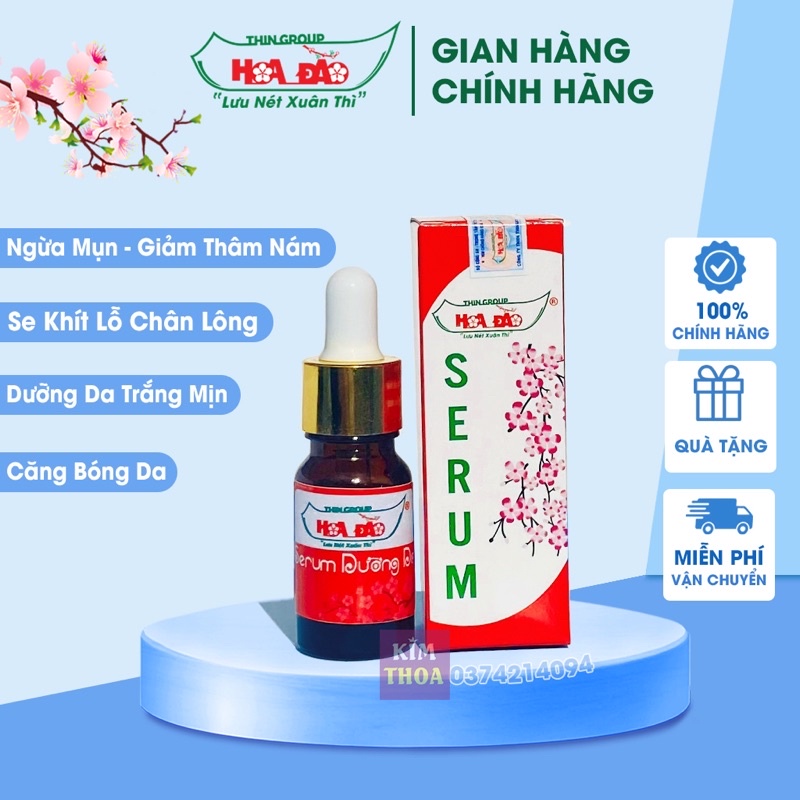 Serum Dưỡng Da, Se Khít Lỗ Chân Lông Và Phục Hồi Da Hoa Đào 12Ml