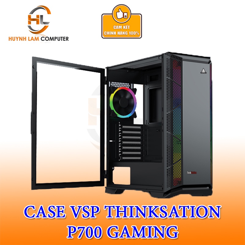Vỏ máy tính Case VSP P700 (ATX, MATX, ITX, EATX) Kính cường lực không FAN - Chính hãng