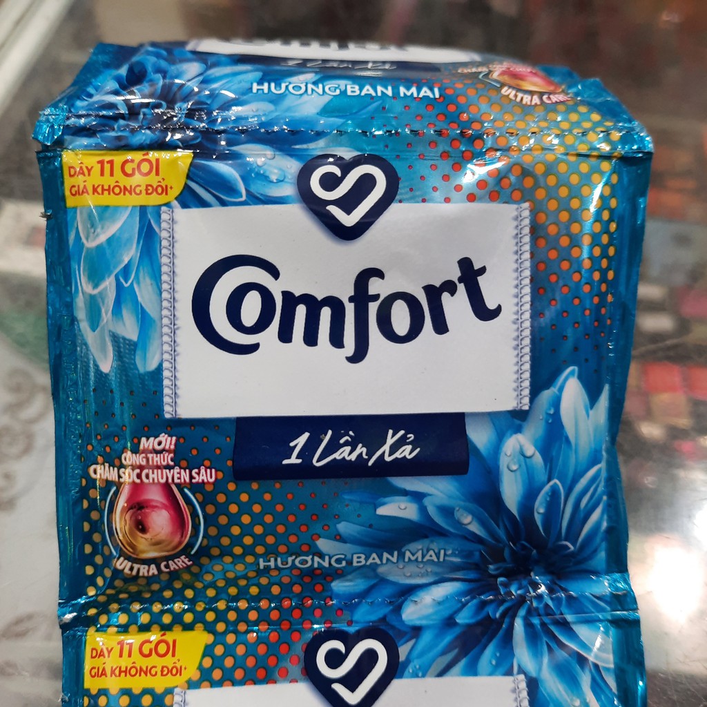 Nước Xả Vải Comfort Một Lần Xả Hương Ban Mai dây 10 gói