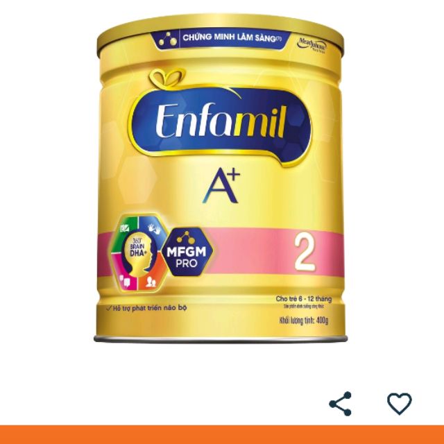 Sữa bột enfamil A+ 400g ram sẽ