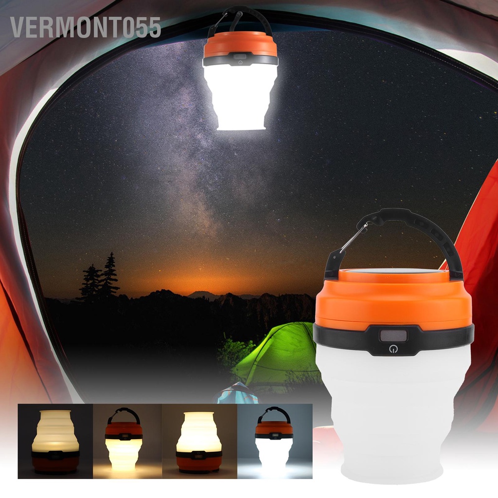 Có thể bán buôn Đèn LED Cắm Trại Có Thể Gấp Gọn Tiện Lợi Hàng giao ngayvermont055